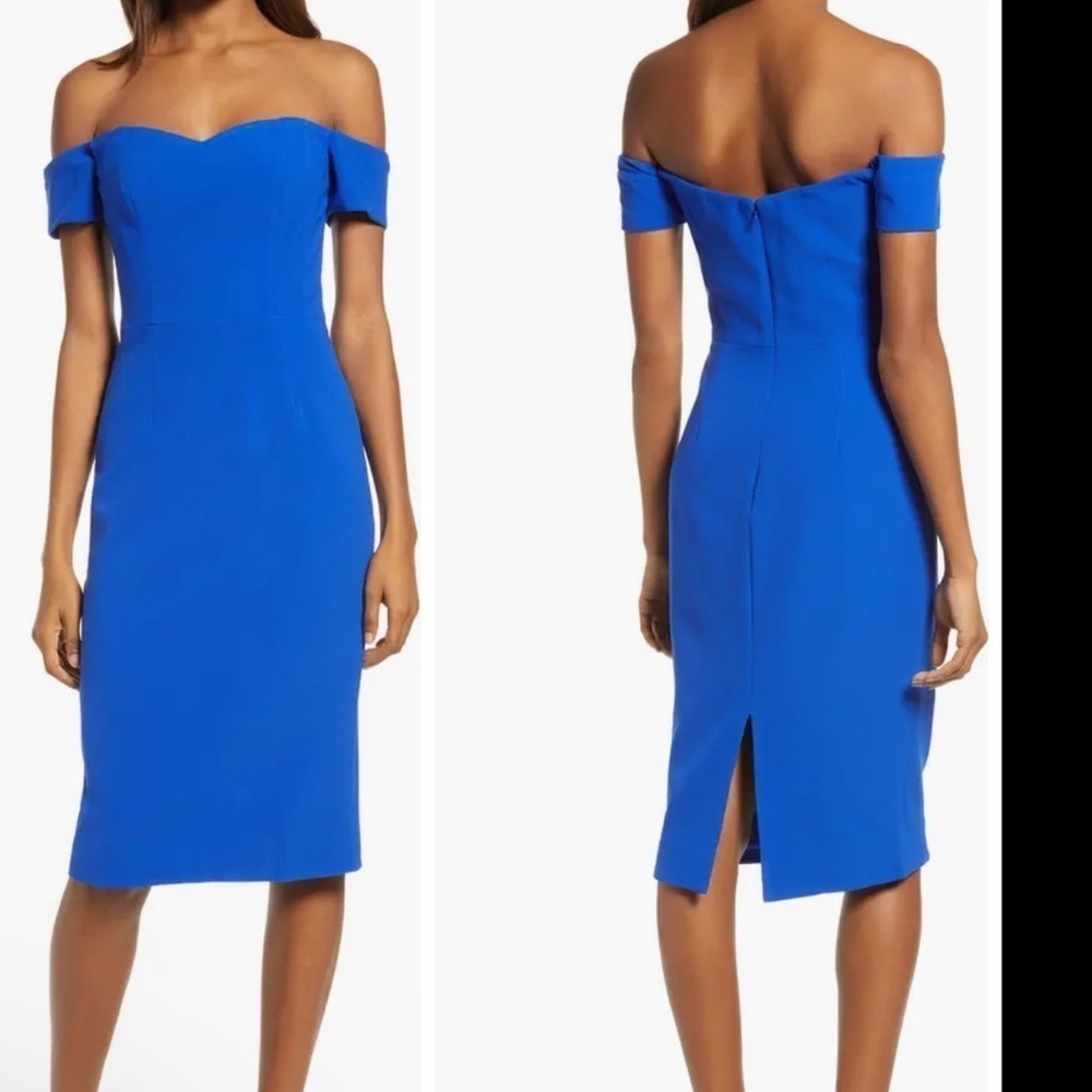 Dress The Population Bailey Off the Shoulder Body-Con Dress